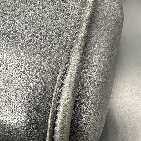 Vintage Coach Purse Willis 9927 Black Leather Messenger Crossbody Bag 1999 Y2K - Picture 9 of 16